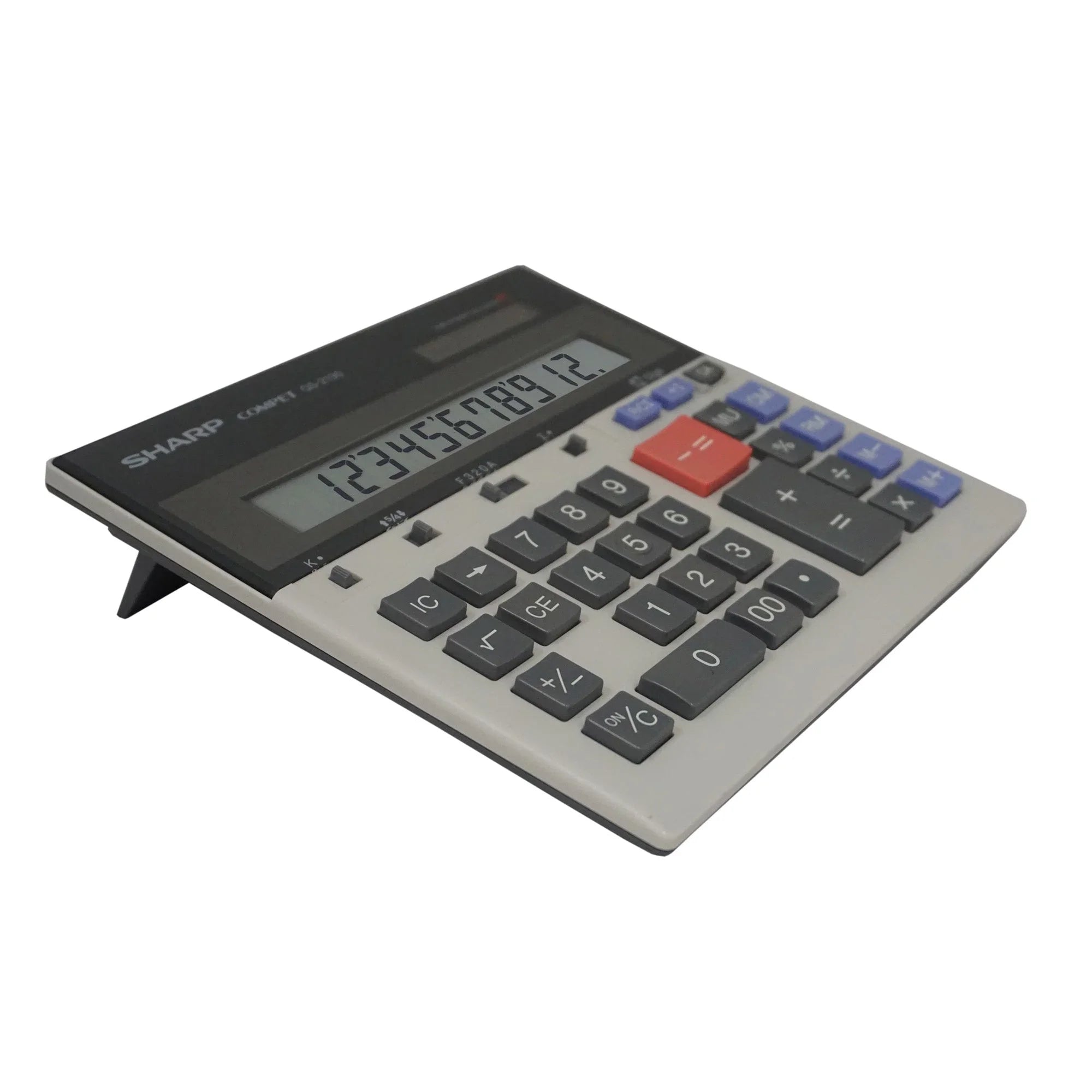Sharp 12-Digit Commercial Desktop Calculator with Kickstand and Extra-Wide Keyboard
