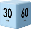 Feilifan Cube Timer,Productivity Timer Kids Time Timer Gravity Sensor flip Timer for Time Management and Countdown Settings 15 20 30 60 Minutes, Blue