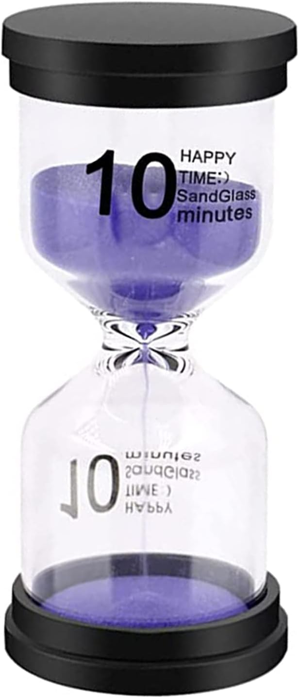 Sand Timer, Sand Timers Colorful 10 Minutes Sandglass Timer with Protective Cover for Classroom Home Office Cooking