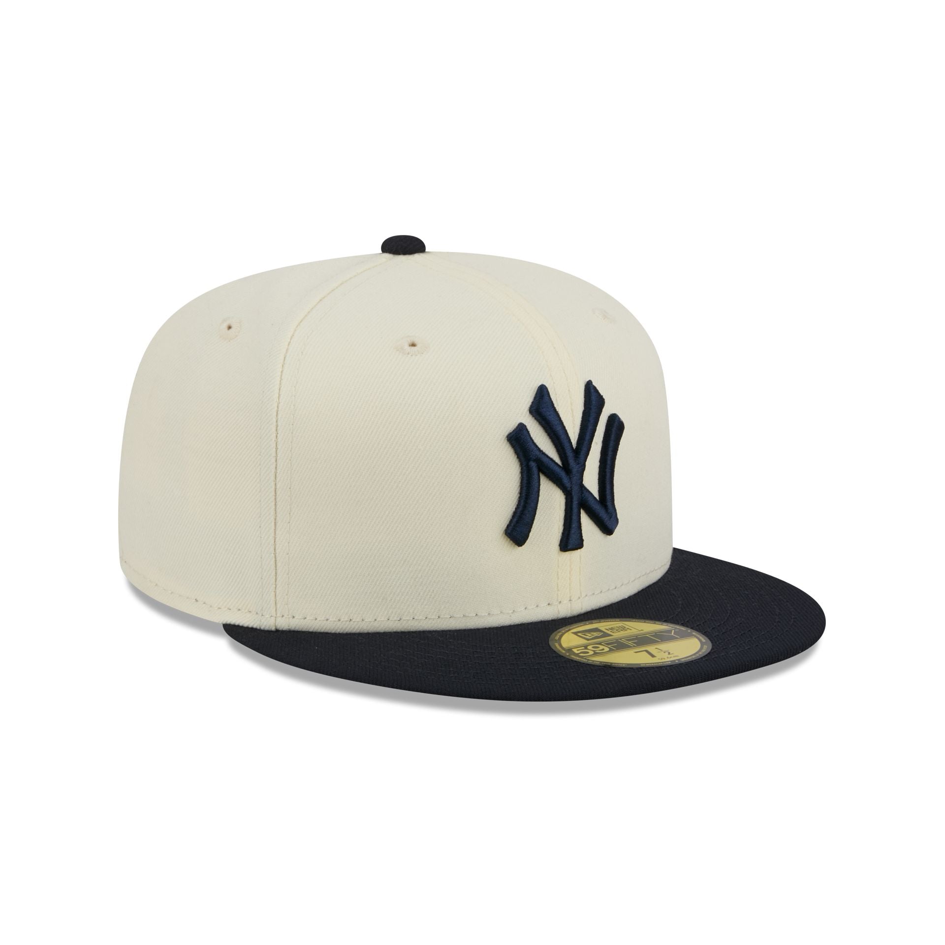 New York Yankees Chrome White Basic 59FIFTY Fitted Hat