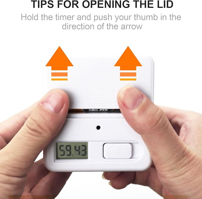 Feilifan Cube Timer, Productivity Cube Rotating Timer for Kitchen Studying Workout Classroom Kids ADHD 1-3-5-10 Minute Preset, White