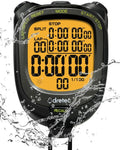 dretec Digital Stopwatch Waterproof Backlight Black