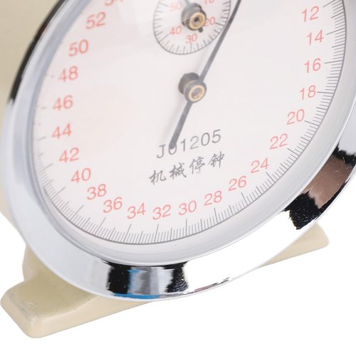 Mechanical Stopwatch Round Dial 0.2s 60 Second Sports Count Timer for Physical Experiments Running Cycling J01205