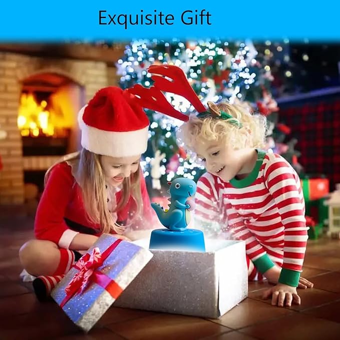 Timers, Classroom Timer for Kids, Kitchen Timer for Cooking, Desk Time Tracker, Small Mechanical Timer for Study, Workout, Shower, Baking Countdown (Blue Dinosaur)