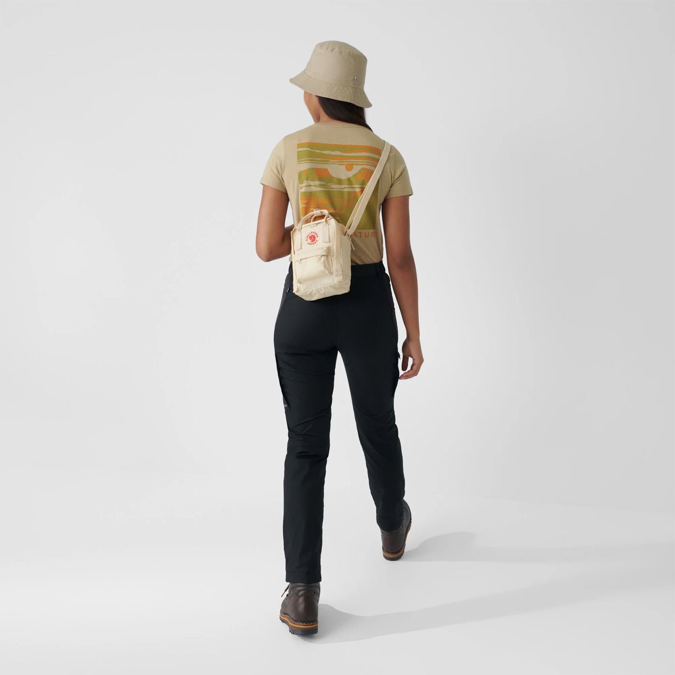 Fjallraven Kanken Sling Cross Body Bag Chalk Rose