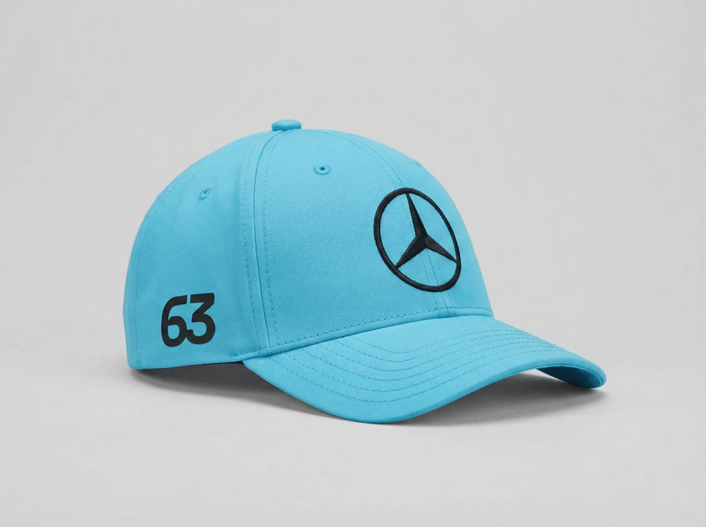 Mercedes AMG Petronas F1 2026 George Russell Team Hat Light Blue