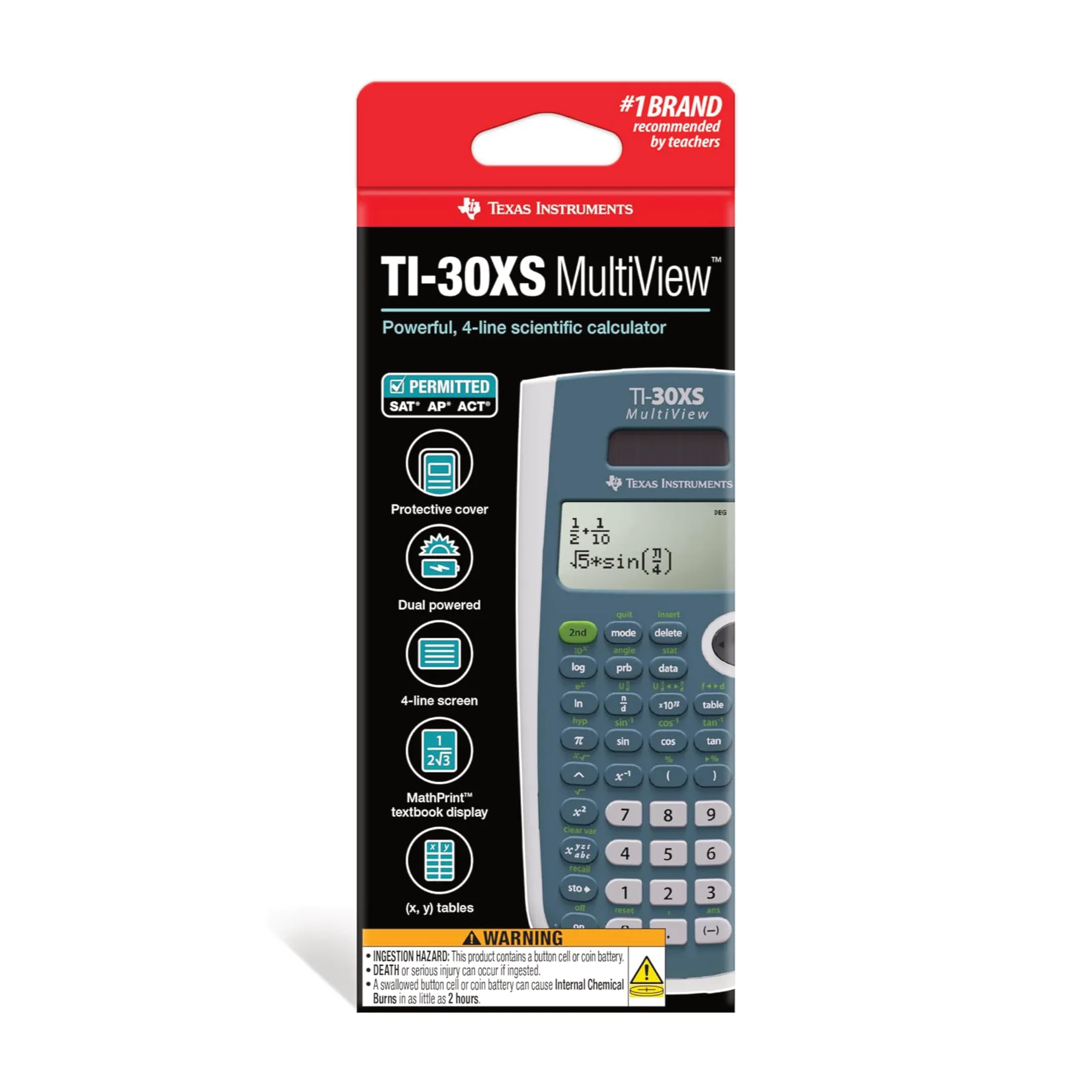 TI-30XS MultiView Scientific Calculator
